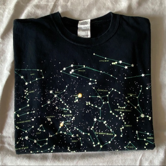 glow-in-the-dark galaxy t-shirt